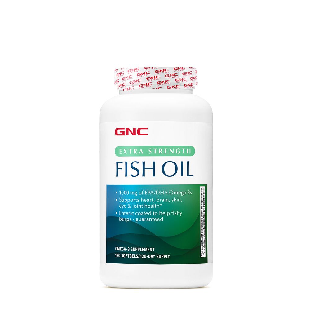 GNC Extra Strength Fish Oil Softgels Lemon Softgels Mall of America®